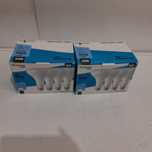8PK LUMINUS LED DIMMABLE BR30 LED LIGHT BULBS - 8W/65W EQUIVALENT - 650LM - DAYLIGHT/5000K - (MODEL: PLYC5295) image 3