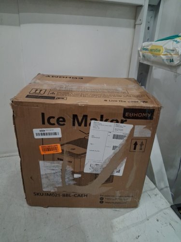 EUHOMY Countertop Ice Maker Machine with Handle, Basket and Scoop - MAKES 26LB/Day - BLACK (MODEL: im-06d/IM001-Bbl-CAEH) image 2