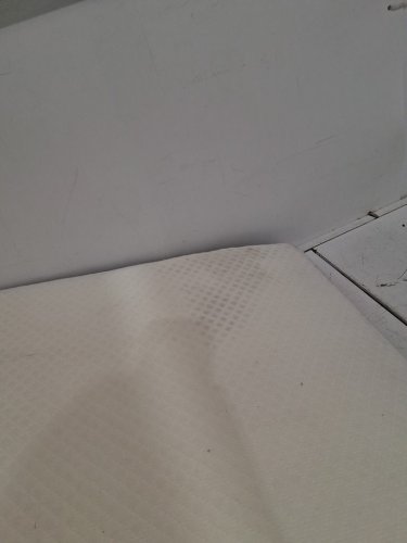 kolbs memory foam bed wedge pillow with jacquard pillow cover - 24" x 24" x 7.5" - white/grey (model: KBBWC24247) image 4