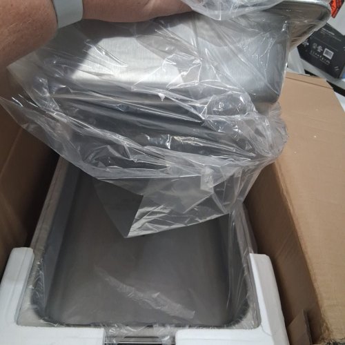 4PK Rectangle Chafing Dish Buffet Set - 2 Full Size and 4 Half Size - 8QT  each - STAINLESS STEEL/gold (model:hz-433) image 6