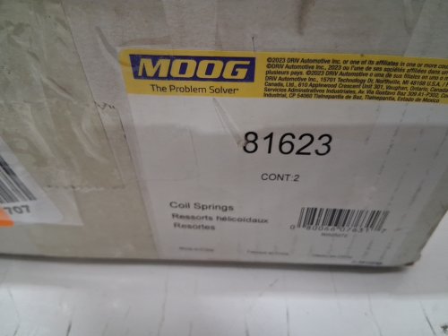 2pk  moog rear coil springs for nissan sentra - black (model:81623) image 4