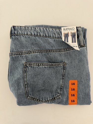 WOMEN'S BUFFALO DAVID BITTON WIDE LEG SELF-BELTED JEANS - 16 - LIGHT/MEDIUM WASH (STYLE: 1979111) image 2