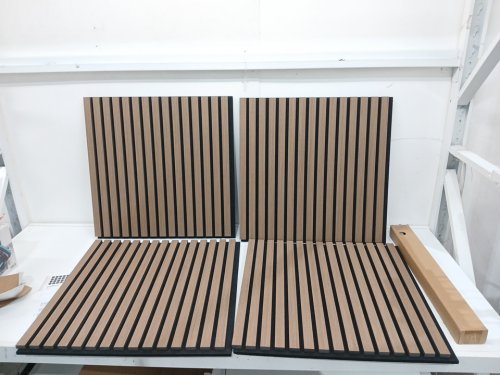 4PK Artika Sonolok slatted wall panels - 24" - Brown (Model: 24SAT-SO-WNBL) image 3
