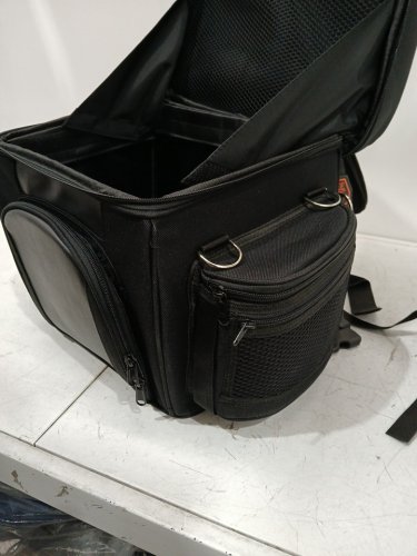 Milwaukee Leather Black Medium Motorcycle Textile Sissy Bar Travel Bag - 4" x 8" x 6" - Black - (Model-SH682) image 8
