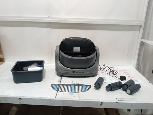 abrct automatic self cleaning litter box - grey/blue (model: ct-bwxy) image 8