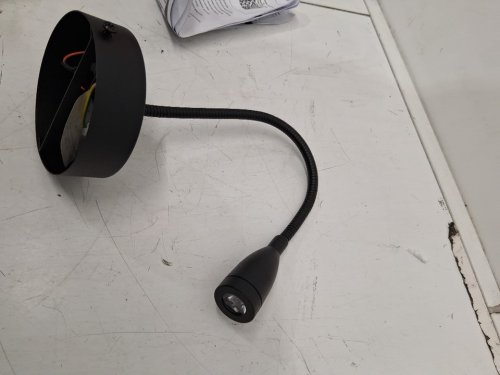 HEIGHT ADJUSTABLE Modern Black Reading Wall Light - 2700K -BLACK (MODEL: 584TTM1942) image 4
