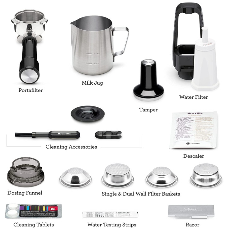 breville the barista touch automatic led touch-screen espresso machine with built-in grinder & milk frother - brushed stainless steel (model: BES880BSS) image 4