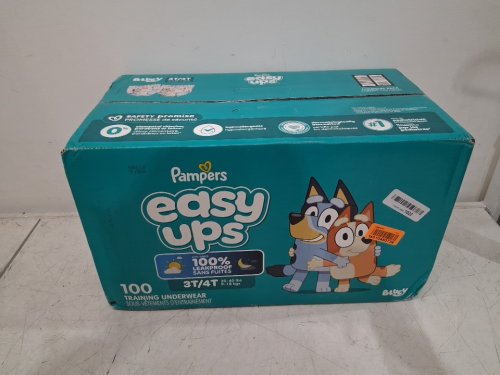 100PK PAMPERS EASY UPS PULL ON TRAINING UNDERWEAR - 3T/4T - BLUEY image 2