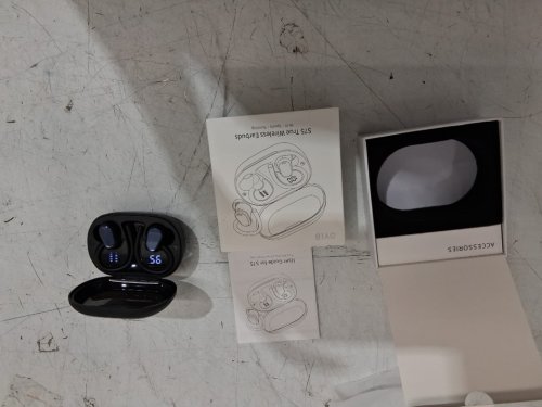 Wireless Bluetooth Earbuds with ENC Noise Canceling and charging case - black (model: s75) image 3