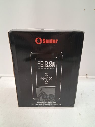 SOULOR Booster Pack Jump Starter with Air Compressor - 160PSI - 6000a - 10l - black (model: cyd24) image 4
