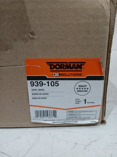 DORMAN 4 Lug 14" steel Wheel - 14" x 5.5" - Black image 3