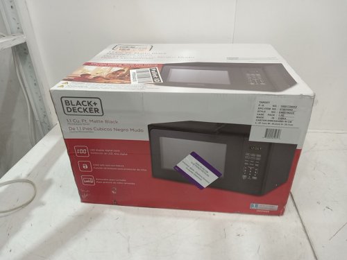 BLACK+DECKER 1.1 Cu. Ft. Microwave Oven, 1000w - black (model: em031m2ce) image 2