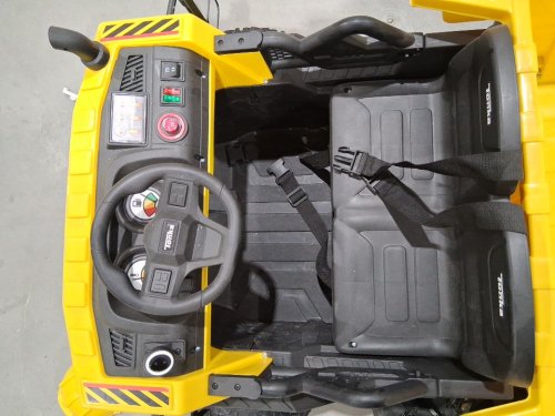 HUFFY Tonka Ride On Dump Truck WITH WORKING DUMP BED Realistic lights and sounds  - 12V - 5MPH - YELLOW (MODEL: 17665) image 6