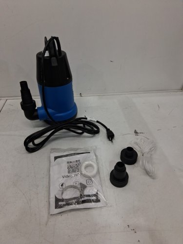 FOTING Electric Submersible Utility Pump for Draining Pools - 25ft power cord - 4600 GPH - 115 Gallon - Black/Blue (model: Q9003) image 2