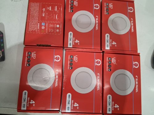 6PK LED DIMMABLE SLIM PANEL LIGHT - 4" - 9W, 850 LM - WHITE (MODEL: CCR-P023R8-4) image 4
