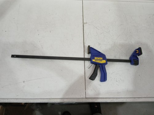 IRWIN QUICK-GRIP ONE-HANDED BAR CLAMP/spreader - 24" - 300LB CLAMP FORCE - BLUE/BLACK (MODEL:1964720) image 2