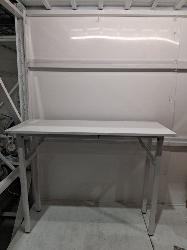 foldiing metal desk for home office - 39.5" - white image 3