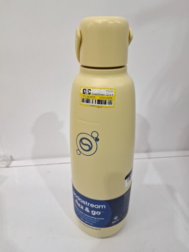 SodaStream Fizz & Go STAINLESS STEEL CARBONATING BOTTLE - 30OZ - Pastel Yellow image 2