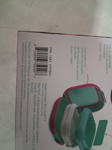 2pk kids bentgo lunchboxes with dividers and ice packs - Green/Pink (model: 1997883) image 4