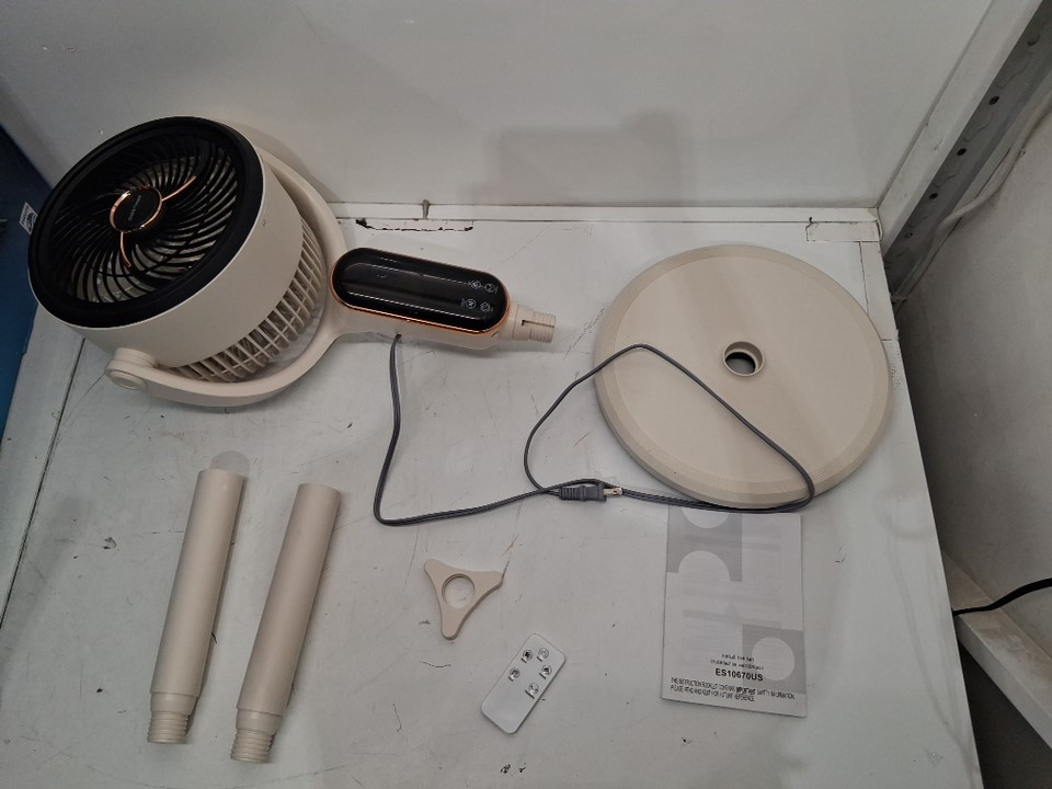 costway Oscillating Pedestal Fan with 8 Speeds Remote and 12H Timer - white (model: es10670us-wh) image 3