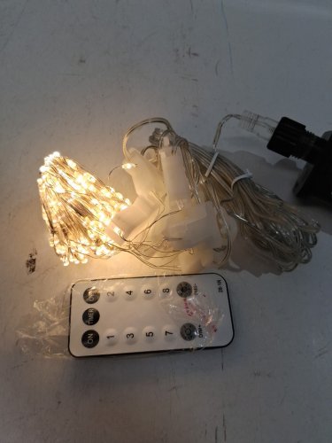 LEPRO led string curtain lights WITH REMOTE CONTROL - 9.8ftx9.8ft - WARM WHITE image 2