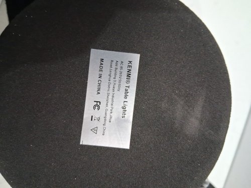 2pk kenmi BEDSIDE TABLE LAMPS - GREY/BLACK image 5