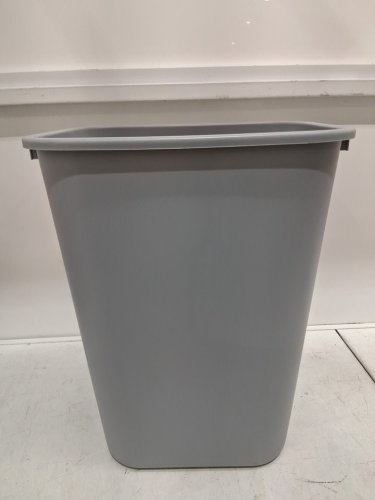 Rubbermaid 41 Qt. / 10.25 Gallon Rectangular Wastebasket / Trash Can - GREY (MODEL: FG295700GRAY) image 2