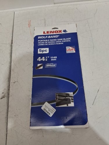 5pk lenox wolf-band portable band saw blades - 44-7/8" x 1/2" - black image 2