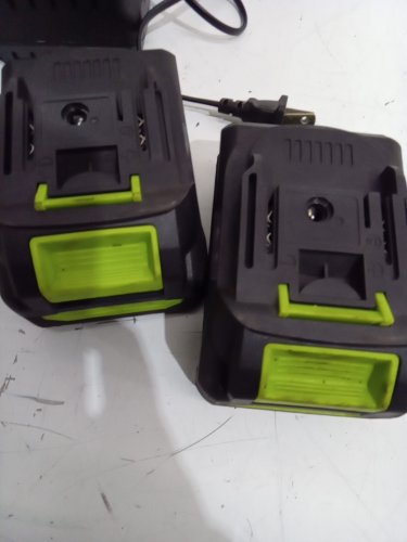 2pk dwarfuarm lithium batteries with charger s - 21v - green/black image 4