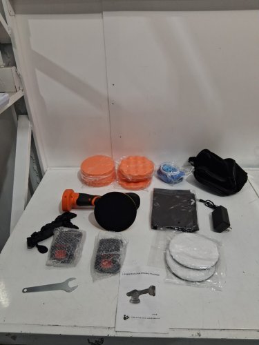 PROTMEX CORDLESS CAR BUFFER POLISHER WITH TWO 21V BATTERIES - 6" CAR WAXER KIT WITH VARIABLE SPEEDS (model:dc6000) image 3
