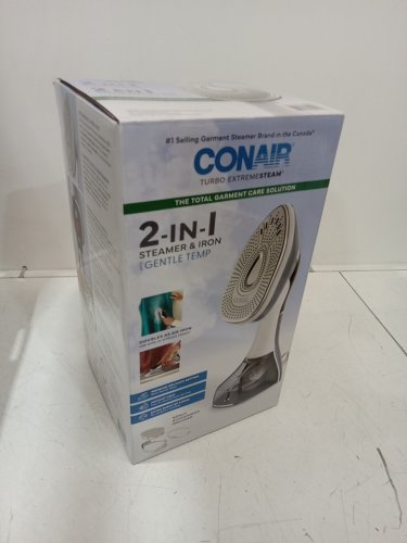 CONAIR 2-in-1 extreme steam steamer & iron - blue/white (model: gs408ctxc / 1554563) image 2