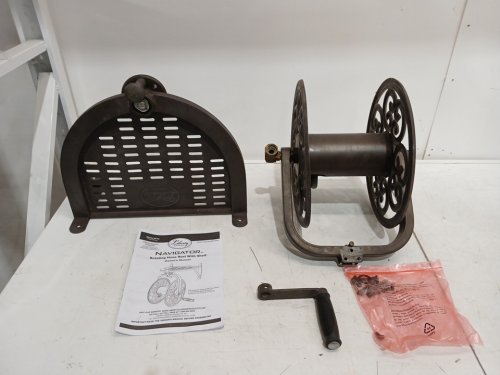 LIBERTY GARDEN NAVIGATOR ROTATING GARDEN HOSE REEL - 125FT - BRONZE (MODEL: 710) image 3