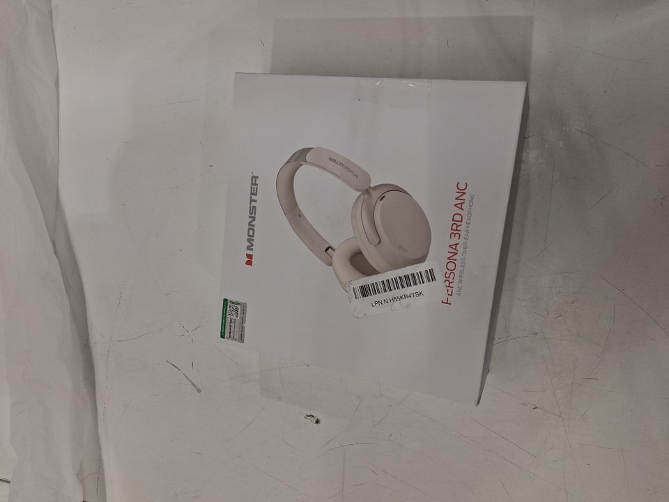 Monster Persona 3rd ANC Wireless bluetooth Headphones - Noise Cancelling, 70 hour battery - white (model: mh22231) image 2