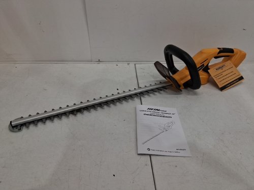 HEINPRO CORDLESS HEDGE TRIMMER *TOOL ONLY* - COMPATIBLE WITH DEWALT 20V MAX BATTERY - 22" BLADE - YELLOW/BLACK (MODEL: HP-2052TT) image 2