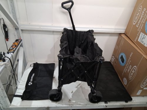 Hikemoon heavy duty Collapsible Wagon Cart - 120L - 360LBS CAP - 34" 16.4" x 12.5" - black image 3