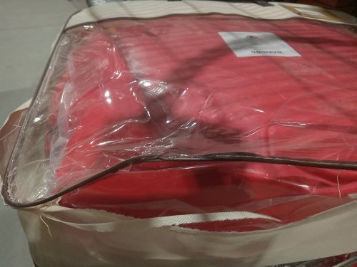 13PC FEINEPRO FULL SET CAR SEAT COVERS FOR MOST SUV, PICK-UP TRUCK - RED (MODEL: Q350360-02-X1-Red-GH / N96P) image 4