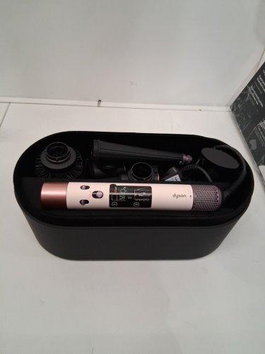 6PC DYSON i.d curly + coily airwrap multi styler and hair dryer with bluetooth - pink / rose gold ( model: hs08) image 5