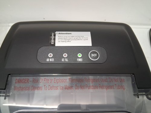 EUHOMY Countertop Ice Maker Machine - MAKES 26LB/Day - BLACK (MODEL: im-06d/IM001-Bbl-CAEH) image 7