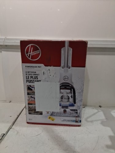 HOOVER CORDED POWERDASH PET COMPACT LIGHTWEIGHT CARPET CLEANER - WHITE/BLUE (MODEL: FH50705VCD) image 2