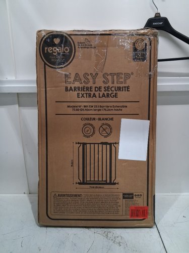 REGALO EASY STEP SAFETY GATE - 29"- 38.5" - WHITE (MODEL : 1160-DS) image 2