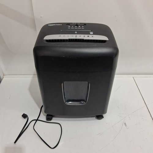 Amazon Basics 8-Sheet Cross-Cut Paper Shredder and Credit Card Shredder with wheels  - black (model: C217-cus/ b0c6lxqtst)) image 3