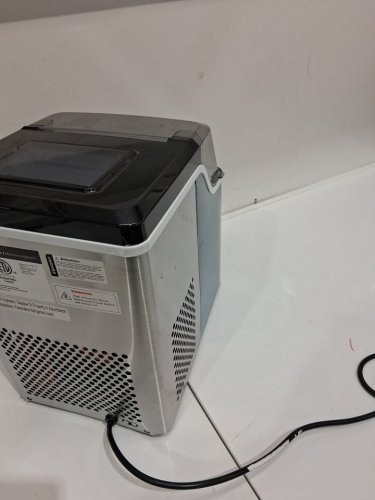 EUHOMY Ice Cube Maker Machine - 45Lbs/Day - Silver/Black (Model: IM004-CSI-CAEH / IM-FP) image 7