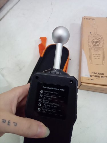 Proster Pinless Wood Moisture Meter with Storage Case - black image 4