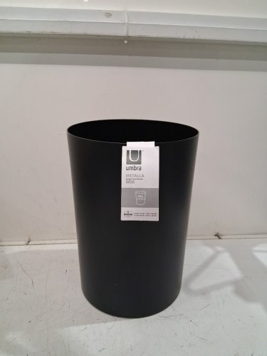 UMBRA METALLA PLASTIC TRASH CAN - 18L (4.75GAL) - black (MODEL: 082870-224-A61) image 3