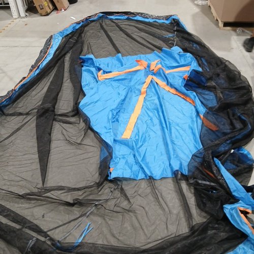SCREENED IN MESH  Canopy Tent - 13FT X9FT - BLUE/ORANGE image 3