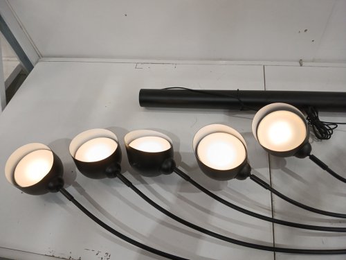 5-Light Floor Lamp - 75" x 38" - Black image 4