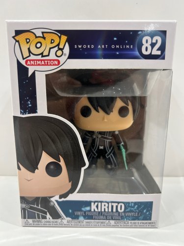 Funko pop! Animation: sword art online - kirito vinyl figure (#82) image 2