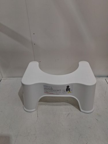 Squatty Potty the original Simple Toilet/bathroom Stool  with flushable wipes - 7" x 18" - WHITE (MODEL: SP-SIMPLE-OS) image 3