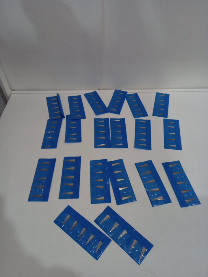 200PC  exacto knife replacement blades- ASSORTED SIZE - GREY image 2