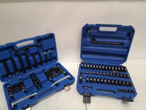 omt bushing driver tool and bearing press kit - 5-ton bearing tool set - blue image 5